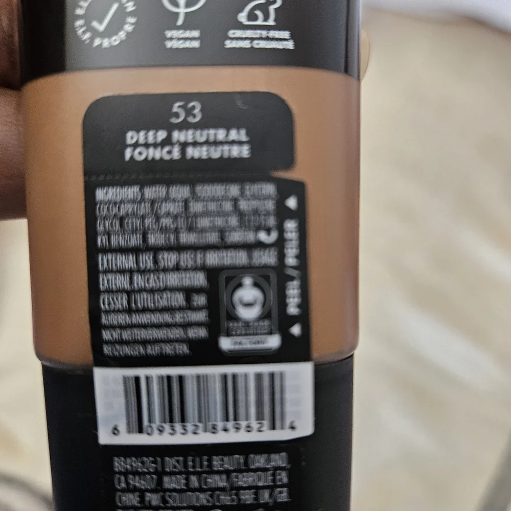ELF soft glam satin foundation. #53 DEEP NEUTRAL